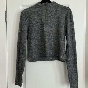 Hind Women's Heathered Gray Long Sleeve cropped top. Worn once